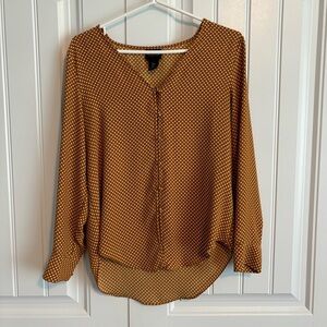 Button up long sleeve blouse